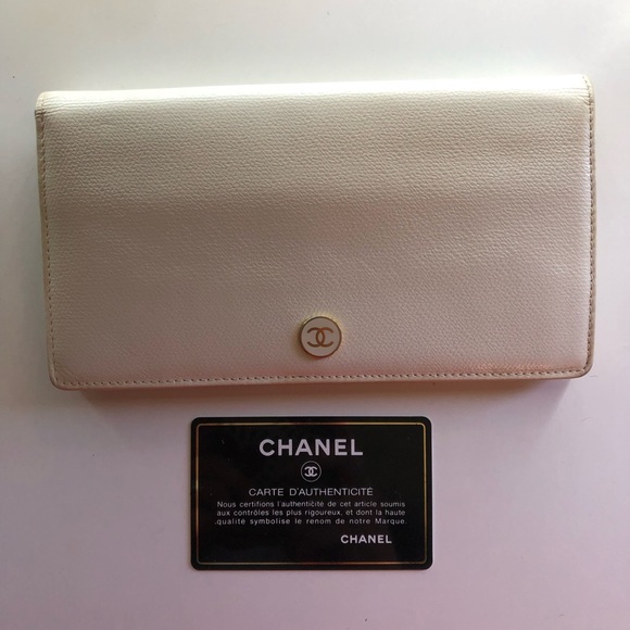 Excellent Condition! Chanel CoCo Button Flap Bifold Long Wallet Caviar Leather - Picture 2 of 14